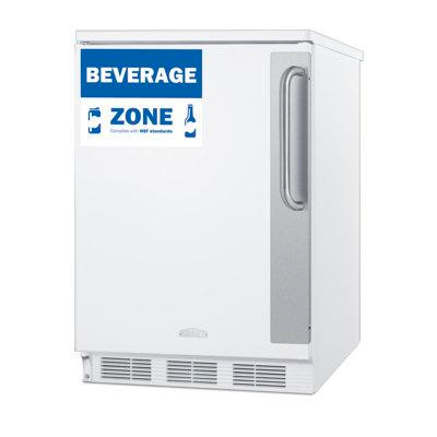 Summit Appliance Summit Appliance 24" Wide Automatic Defrost Left Swing Door Commercial All-Refrigerator in Refrigerators