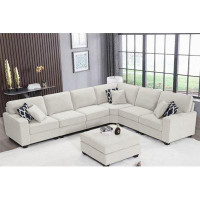 Latitude Run® Rahyl 8 - Piece Chaise Sectional Sofa