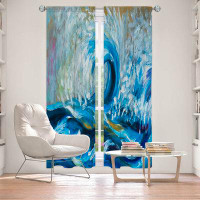 East Urban Home Lined Window Curtains 2-panel Set for Window by Lam Fuk Tim - Wave Rolling 3