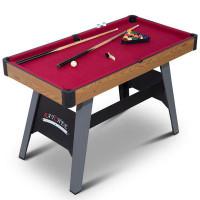 RayChee Portable Pool Table 4' Pool Table with Leg Levellers
