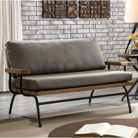 17 Stories Ardizzone 57.25" Square Arm Loveseat with Reversible Cushions