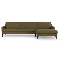 Nordic Upholstery Jones 2 Piece Upholstered Chaise Sectional