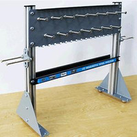 Adjustable Garage Tool Storage Rank Vertical Power Tool Organizer Metal Tool Shelf with Magnetic Suction #005824