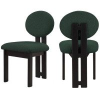 Meridian Furniture USA Napa Boucle Fabric Dining Chair
