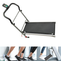Folding Treadmill with Incline Walking Exercise Manual Small Walking Treadmill w/Digital LCD Display for Home 020082
