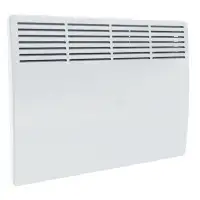Plumbing N Parts 1000W Rectangle White Convector Heater with Integrated Thermostat Stainless Steel_PNP-37386