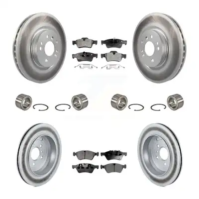 Front Rear Bearing Coated Disc Brake Rotor & Pads Kit (10Pc) For Mercedes-Benz R350 ML500 KBB-107941