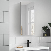 Ebern Designs 15"X36" Single-Door Bathroom Medicine Cabinet With Mirror, Recessed Or Surface Mount Bathroom Wall Cabinet