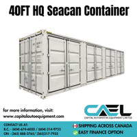 New 40ft hq sea can container finance available shipping all over Canada