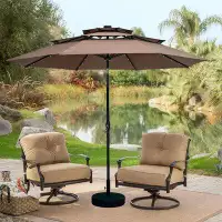 Arlmont & Co. Joice 10' Lighted Beach Umbrella