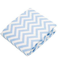 Made in Canada - Harriet Bee Brock Flannel Chevron Change Pad Fitted Crib Sheet
