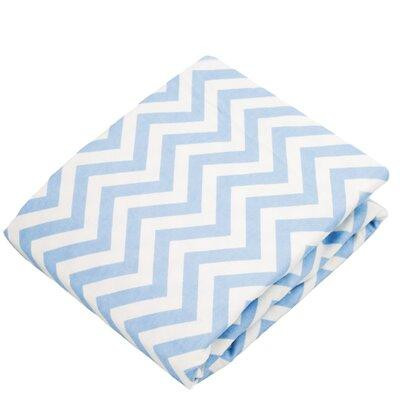 Made in Canada - Harriet Bee Brock Flannel Chevron Change Pad Fitted Crib Sheet in Cribs