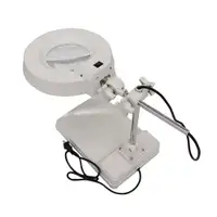 110V 20X Table Magnifier Lamp LED Daylight Bright Magnifying Glass 140122