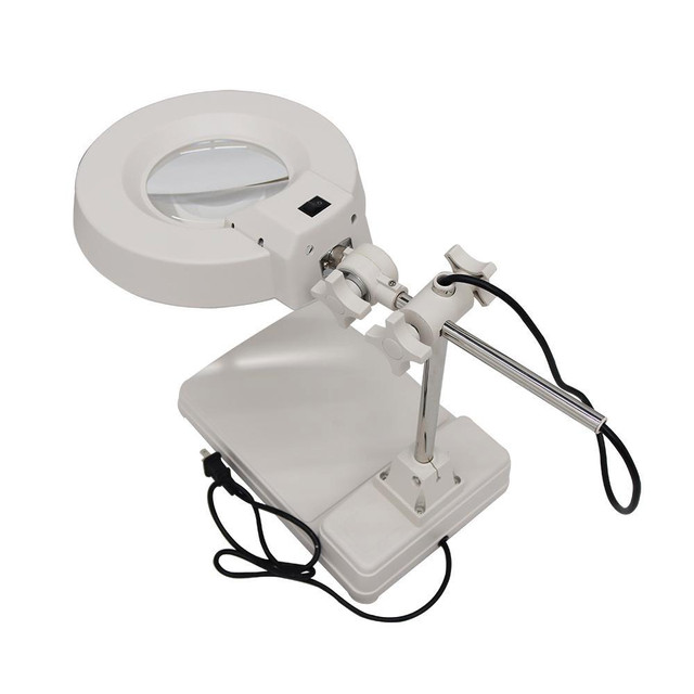 110V 20X Table Magnifier Lamp LED Daylight Bright Magnifying Glass 140122 in Other Business & Industrial in Toronto (GTA)