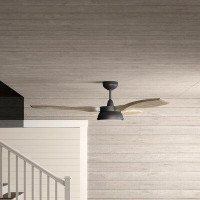 Wade Logan 57" Alianny 3 - Blade Standard Ceiling Fan with Remote Control and Light Kit Included