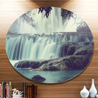Made in Canada - Design Art 'Amazing Waterfall in Mexico' Photographic Print on Metal