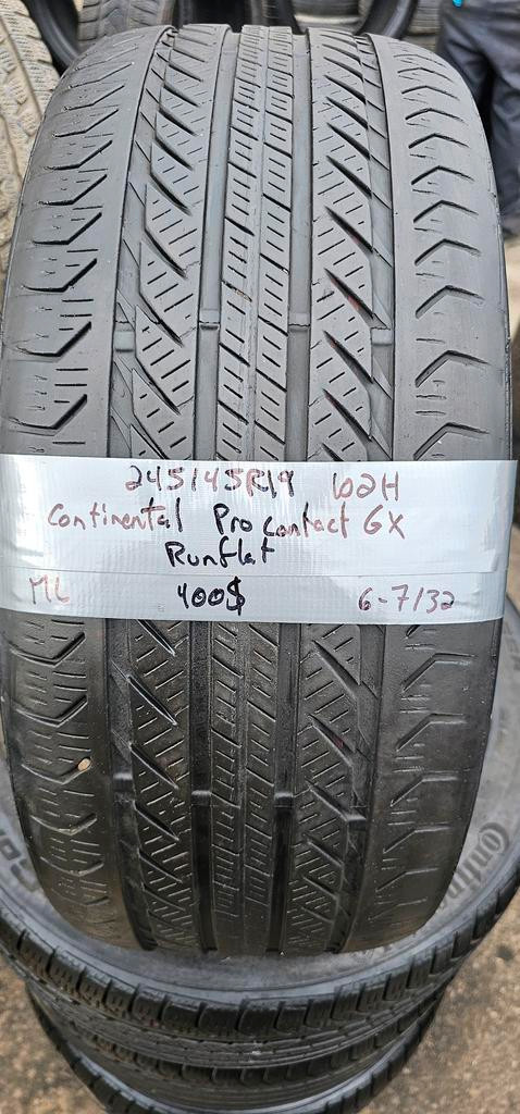 245/45/19 4 pneus ete continental runflat in Tires & Rims in Greater Montréal - Image 2