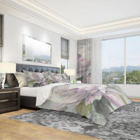 Made in Canada - East Urban Home Twilight Peony Shabby Duvet Cover Set