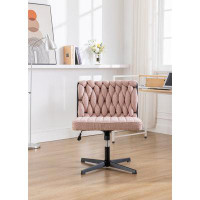 Latitude Run® Armless Office Desk Chair No Wheels