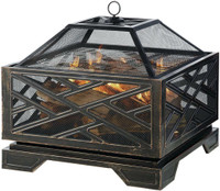 HUGE Discount Today! Pleasant Hearth Martin Extra Deep Wood Burning Fire Pit, 26-Inch | FAST FREE Delivery to Your Door!