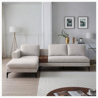 Ivy Bronx L Shape Modern Sectional L Shape Couch Sofa with Reversible Chaise and Armless