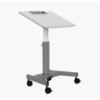 Luxor Pneumatic Adjustable Height Flip-Top Student Desk/Nesting Desk