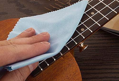 Free Shipping 5pcs pack Microfiber Cleaning Polishing Cloth for Musical Instrument Guitar Violin Piano Clarinet SPS471 in Other - Image 2