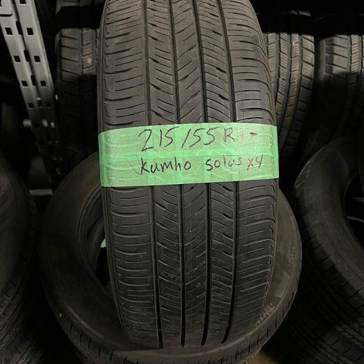 215 55 17 2 Kumho SOLUS Used A/S Tires With 95% Tread Left in Tires & Rims in Toronto (GTA)