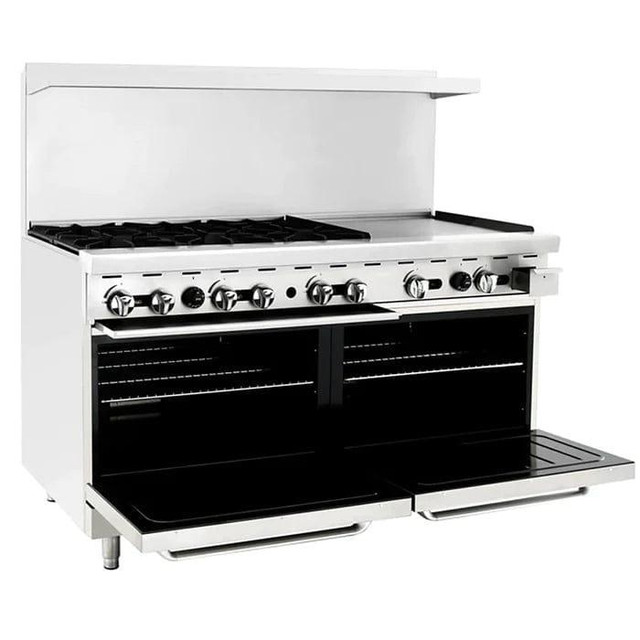 Atosa 60 Natural Gas/Propane 6 Burners with 24 Griddle Stove Top Range in Other Business & Industrial - Image 2