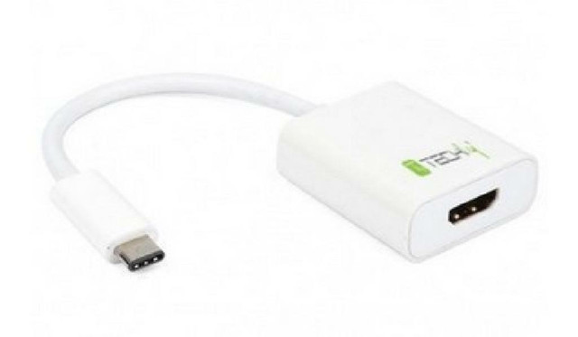 TECHly USB Type-C 3.1 to HDMI Converter Cable - White in Cables & Connectors in Québec - Image 2