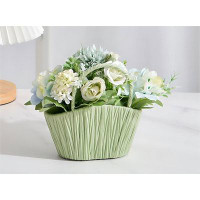 Primrue Artificial Flowers, Floral Arrangement, Mini Bouquet Potted Plant, Indoor Decorative Mini Ornament