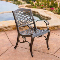 Fleur De Lis Living Jeannine Patio Dining Chair — Outdoor Tables & Table Components: From $99
