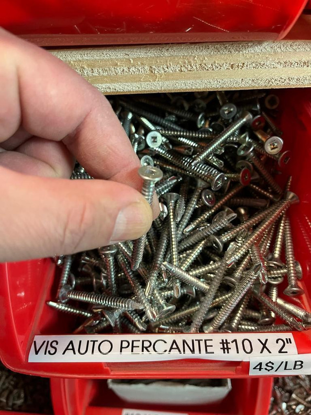 Vis Auto perceuse 4$/Lb ----- #10 X 2 et #12 X 2-1/2 in Hardware, Nails & Screws in Québec - Image 2