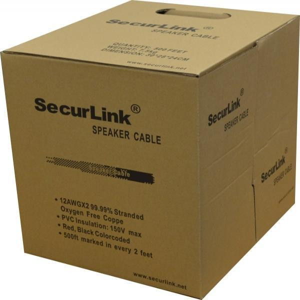 SecurLink Speaker Wire 122 Indoor FT4 Solid Pure Copper 500FT White Bulk Speaker Cable For SALE!!! in Cables & Connectors - Image 2