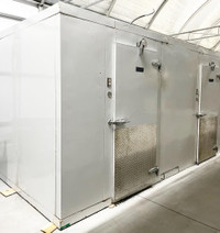 Combo Walk In Cooler 8x10 / Freezer 8x8 W/Outdoor System Used FOR01755