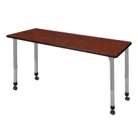 Regency Kee Height Adjustable 66" x 30" Training Table with Casters
