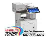 Ricoh MP 601 SPF Monochrome B/W Multifunction Laser Printer Copier Scanner, Large LCD Touch Screen, 60 PPM For Business