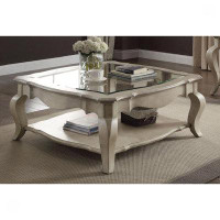 Ophelia & Co. Wooden Frame Coffee Table With Bottom Shelf