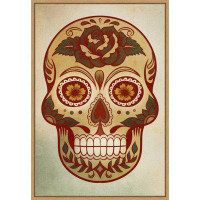 The Holiday Aisle® Day Of The Dead Skull I By PI Gallerie Framed Canvas Wall Art