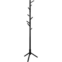 George Oliver Wooden Tree Coat Rack Stand 3 Adjustable Sizes 8 Hooks