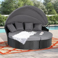 Wrought Studio Antwan Patio Daybed with Cushions