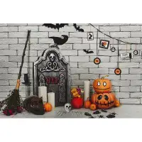 The Holiday Aisle® The Holiday Aisle® 26 Pieces Halloween Decorations Graveyard Tombstones, Halloween Yard Decorations,