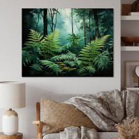 August Grove Emerald Green Ferns Forest VI - Plants Wall Art Prints