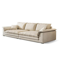 Fortuna Femme 118.11" Deep grey 100% Polyester Modular Sofa cushion couch