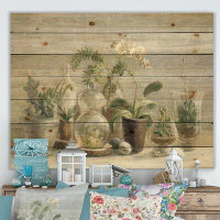 East Urban Home Composition of Orchids - Traditional Print on Natural Pine Wood