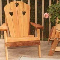 August Grove Tillison Hearts Adirondack Chair