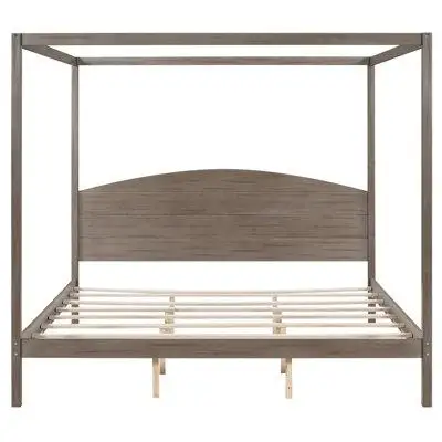 Harriet Bee Hafsteinn Solid Wood Canopy Bed