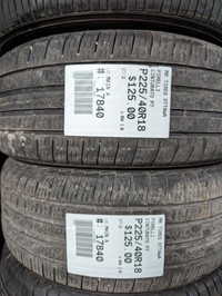 P225/40R18  225/40/18  PIRELLI CINTURATO P7 ( all season summer tires ) TAG # 17840