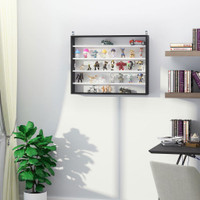 Display Cabinet 31.5" x 3.7" x 23.6" Black and White