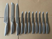 NEW 12 PCS STAINLESS STEEL KNIFE SET 1015KS